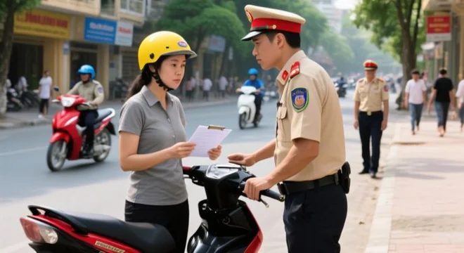 Bị phạt vì không có bảo hiểm xe máy