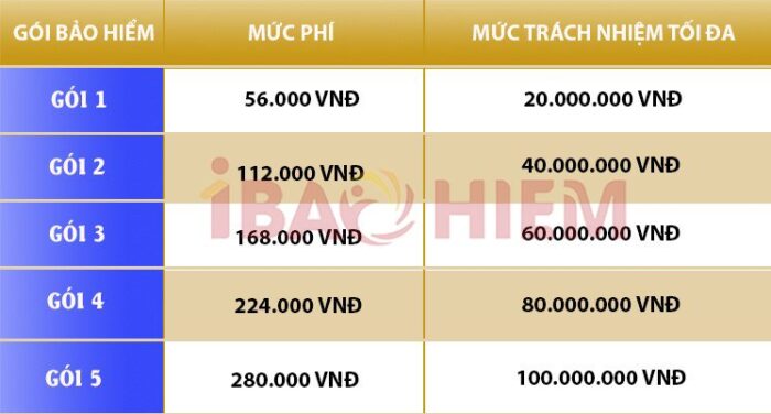 Quy định mua bảo hiểm tai nạn cho công nhân trong lĩnh vực xây dựng 8 Biểu phí tham khảo gói bảo hiểm tai nạn cho công nhân