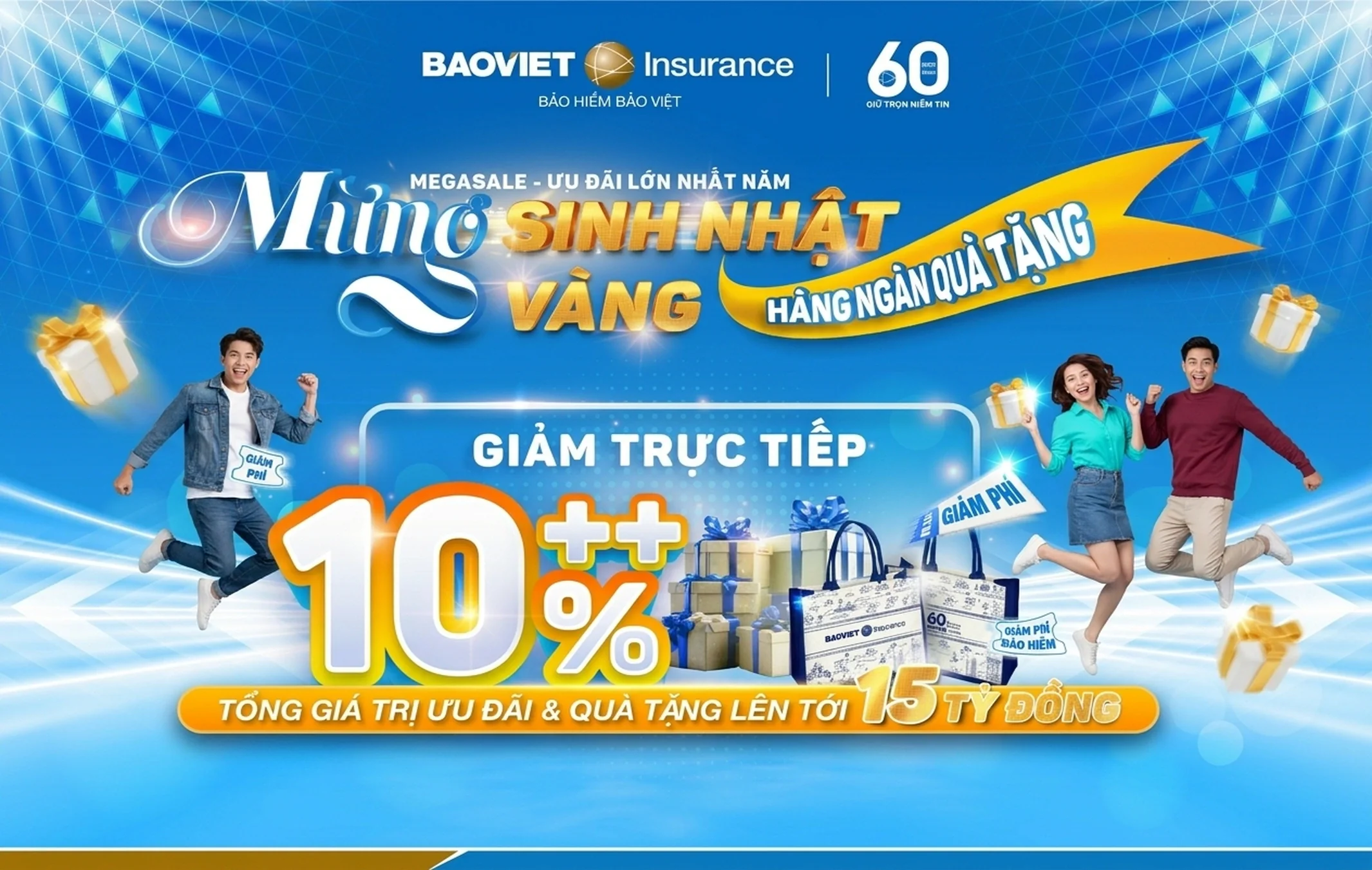 Chương trình “Mừng sinh nhật vàng - Hàng ngàn quà tặng” Bảo Việt 5 Chương trình “Mừng sinh nhật vàng - Hàng ngàn quà tặng” Bảo Việt