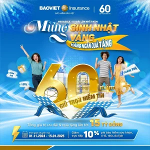 Chương trình “Mừng sinh nhật vàng - Hàng ngàn quà tặng” Bảo Việt