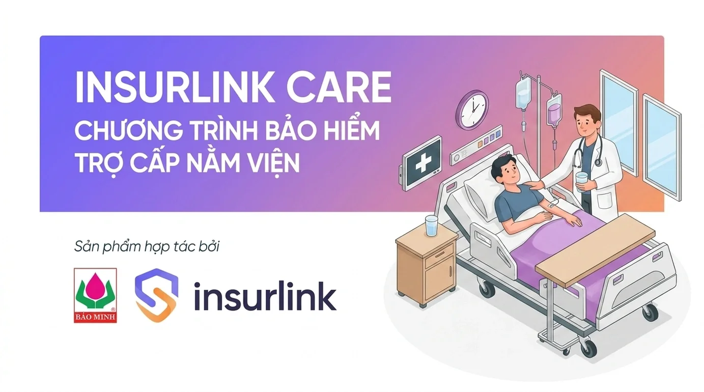 Chương trình bảo hiểm trợ cấp nằm viện 4 Insurlink care
